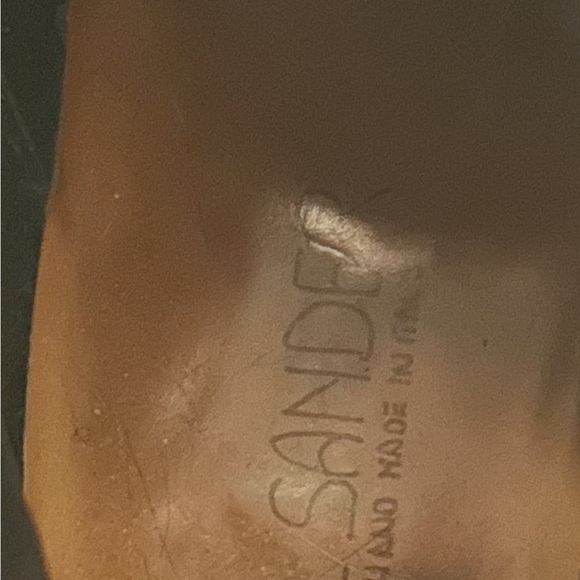 Jil Sander Handmade Navy Leather Ankle Boots - Picture 9 of 9